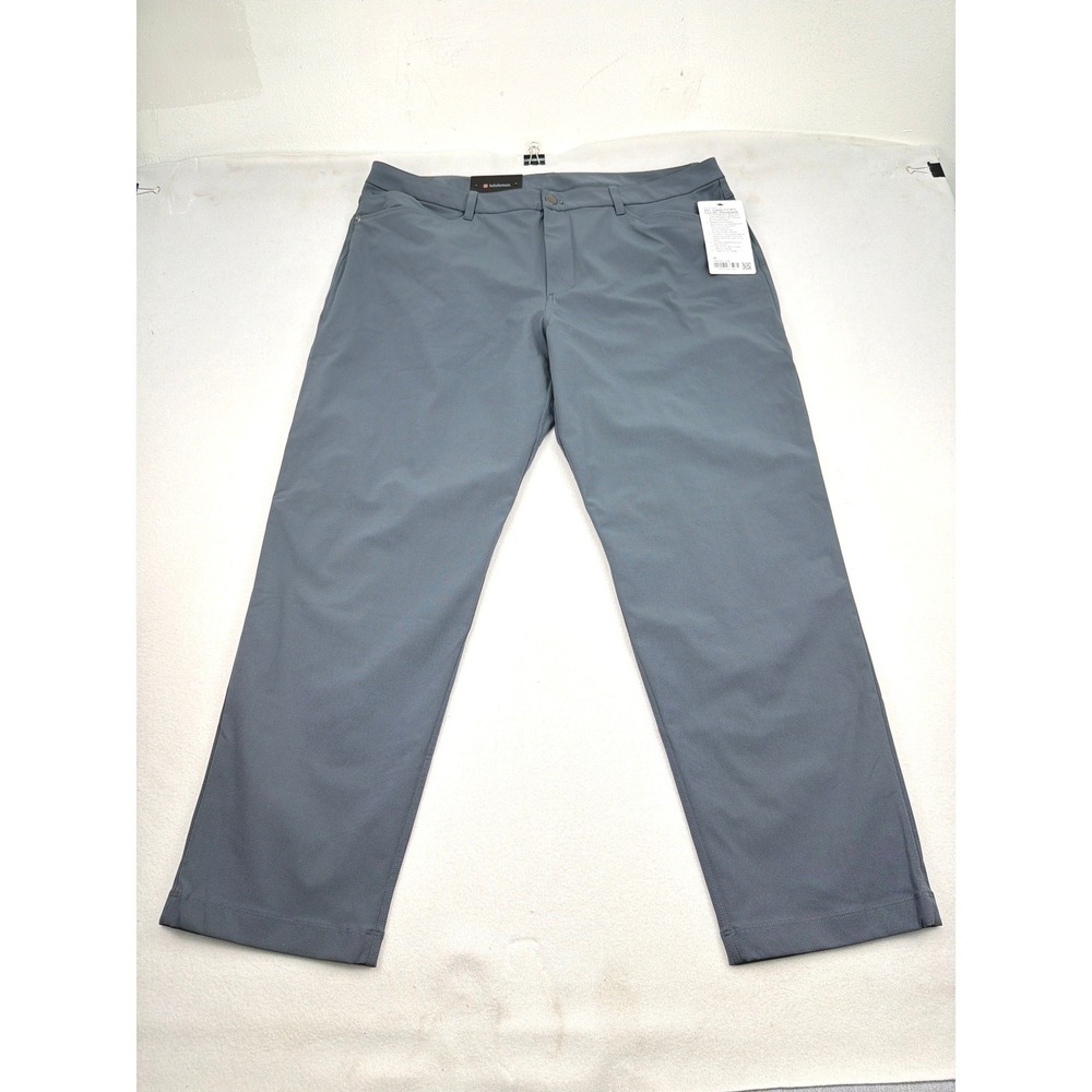 Lululemon Mens ABC Classic-Fit 5-Pocket Pant 30L Warpstreme Oil Blue 40 LM5AQHS